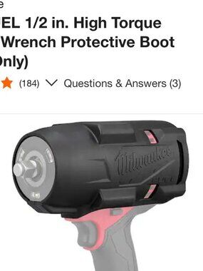 m18 1/2 protective B00t color negro